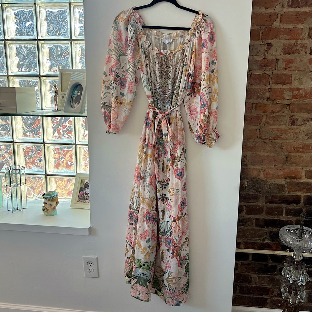 Floral Long Sleeve Maxi Dress